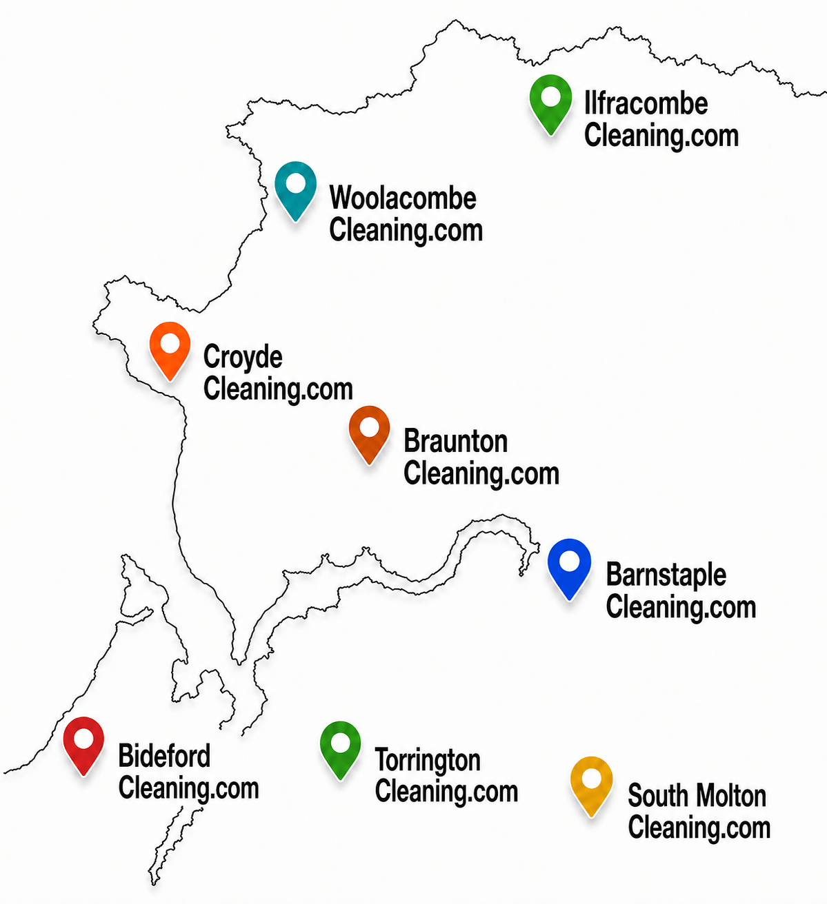 North Devon coverage map